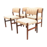 4 Scandinavian chairs in solid rosewood