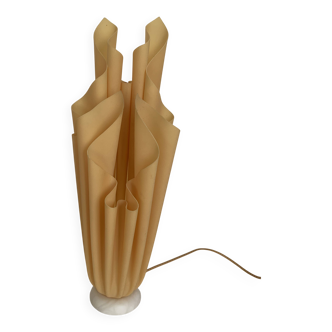 Vintage 1970s Athena Georgia Jacob Salmon Draped Lamp - 50 cm