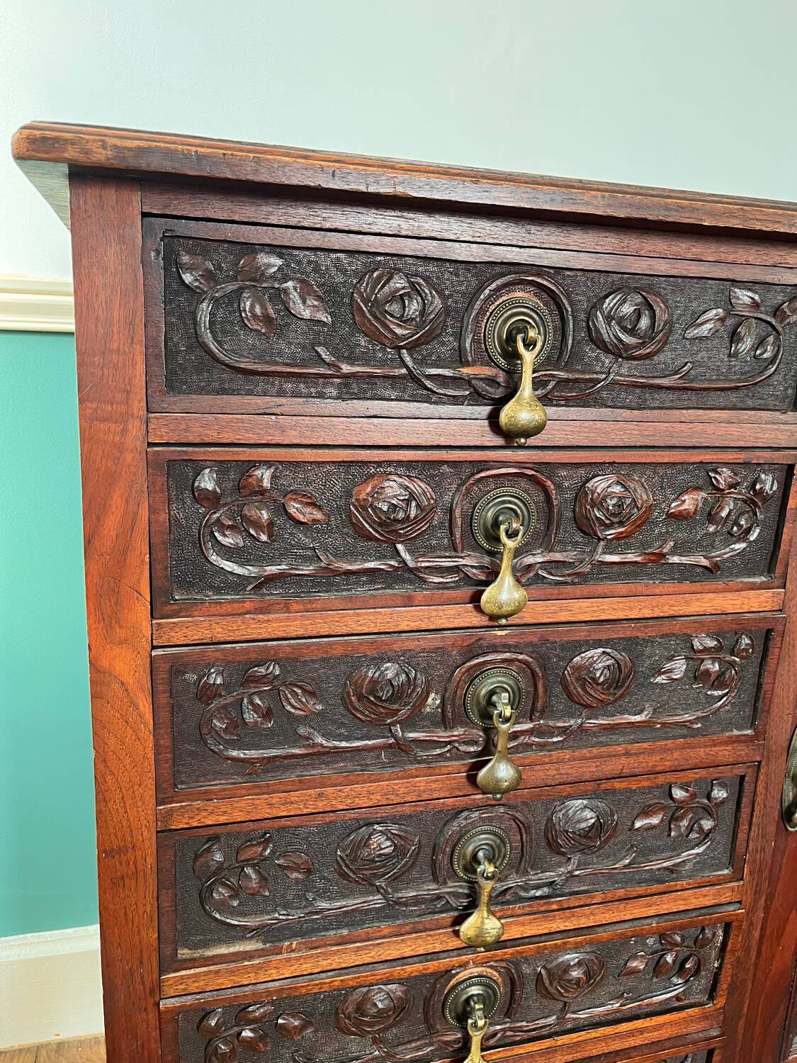 Victorian-era carved buffet