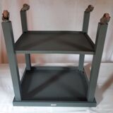 Iron desk table with wheels