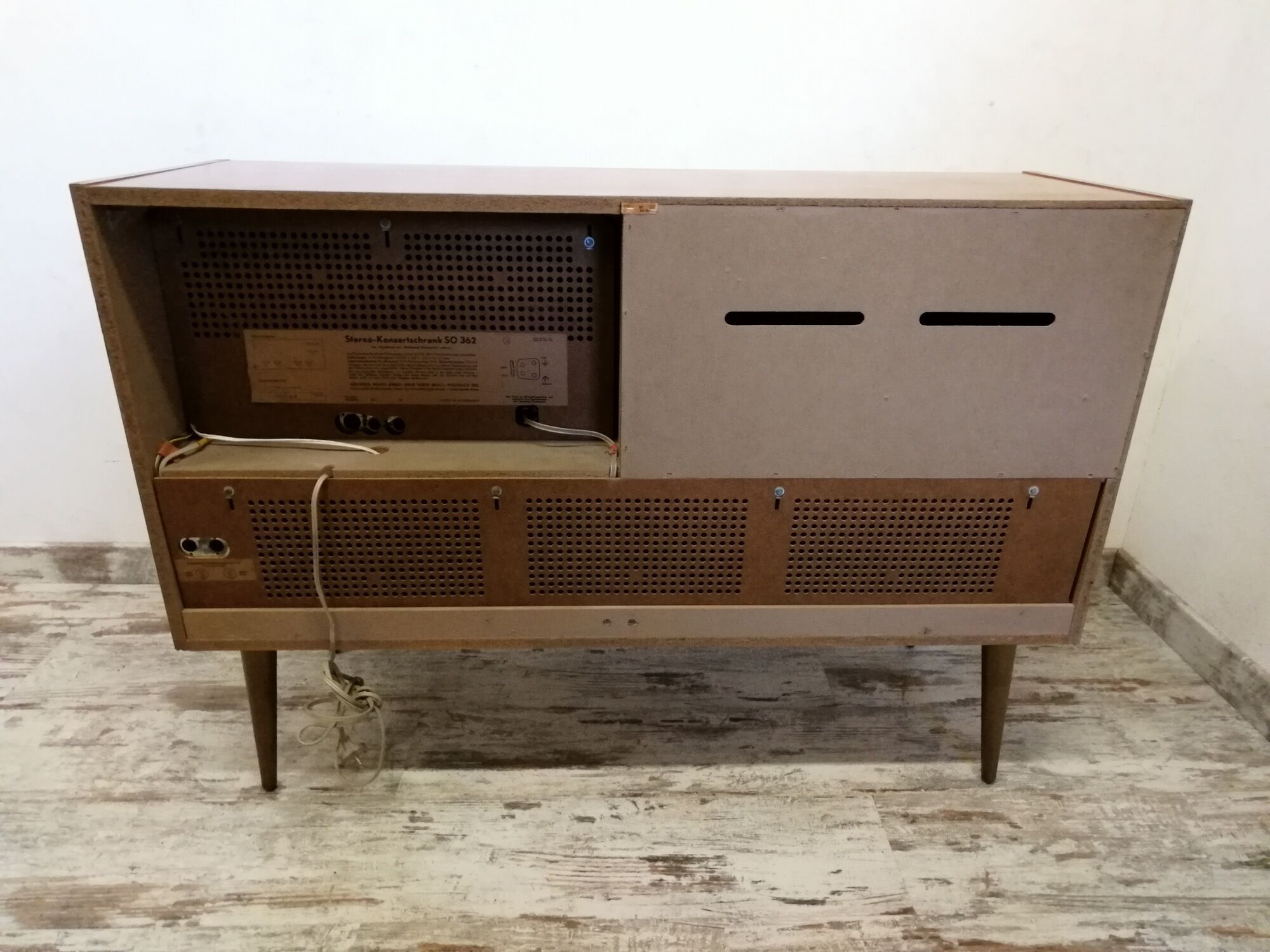 Scandinavian vintage radio furniture