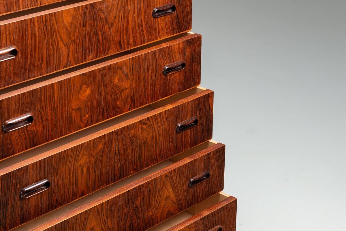 Grand commode scandinave en palissandre, Danemark 1960