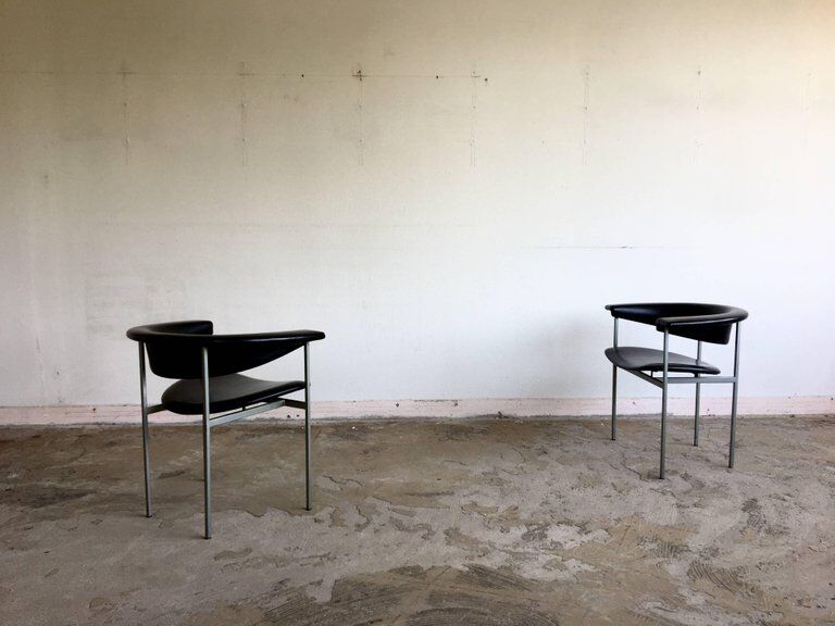 Pair of chairs model gamma Rudolf Wolf 1960