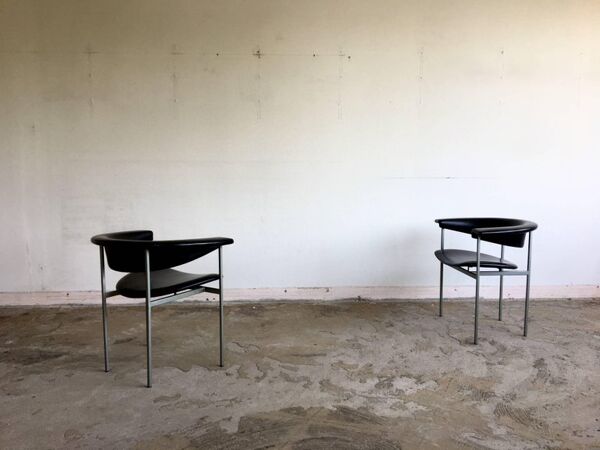 Pair of chairs model gamma Rudolf Wolf 1960