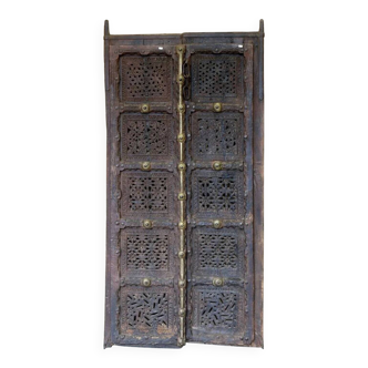 Pair of Indian doors, Rajasthan, 19th/20th century