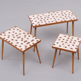Nesting Tables Ceramic Mosaic Tiles. 1960s Holland