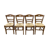 4 chairs mulched in ash