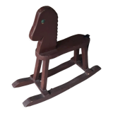 Wooden rocking horse