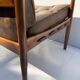 Fauteuil vintage en cuir "Läckö high" INGEMAR THILLMARK, OPE Möbler, 1965
