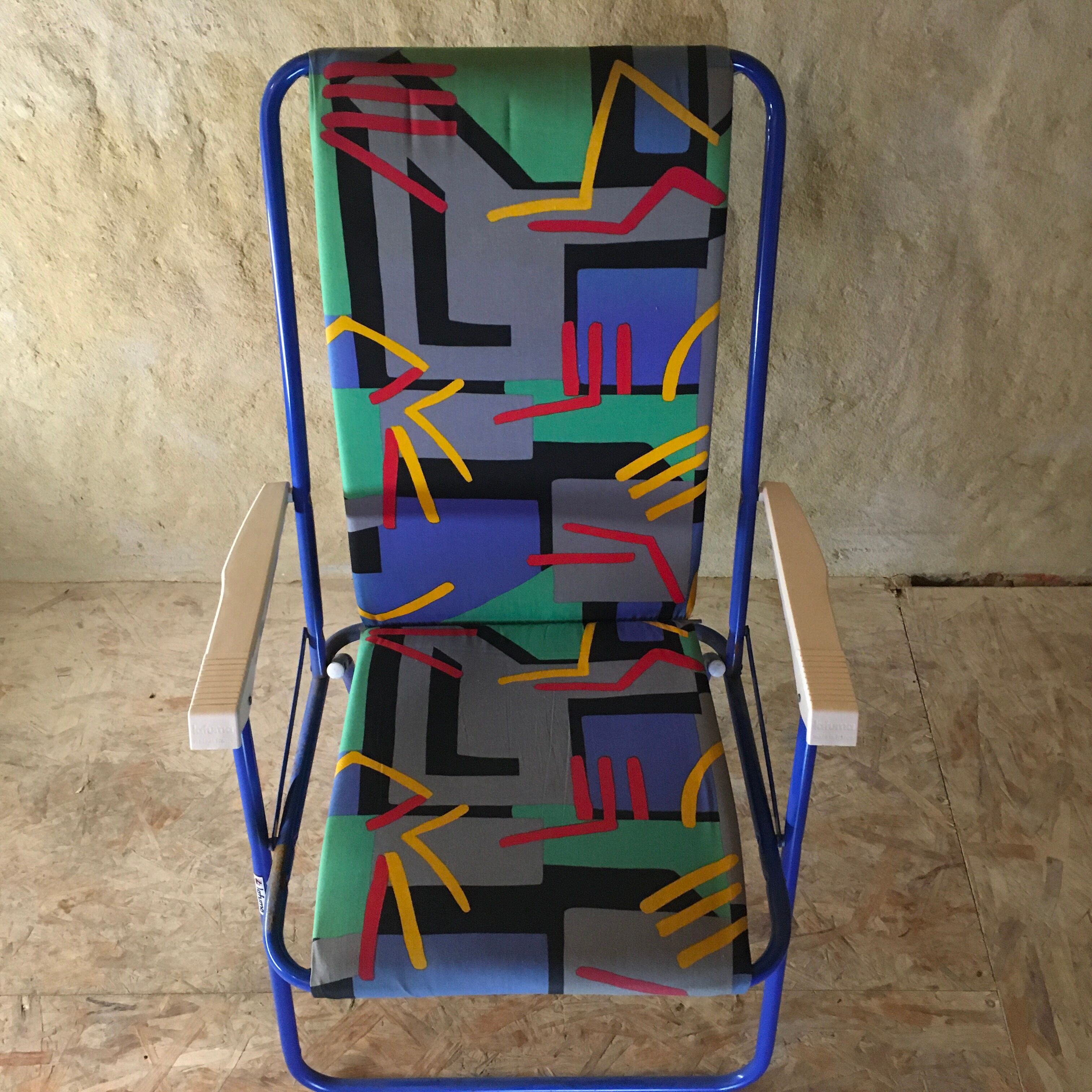 Pair of folding camping chairs "Lafuma"