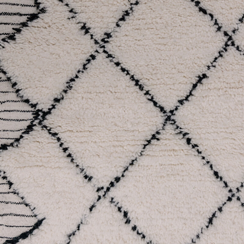 Berber corridor carpet black diamond 85x300 cm