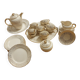 Old Villeroy and Boch gold coffee and dessert service, complete set