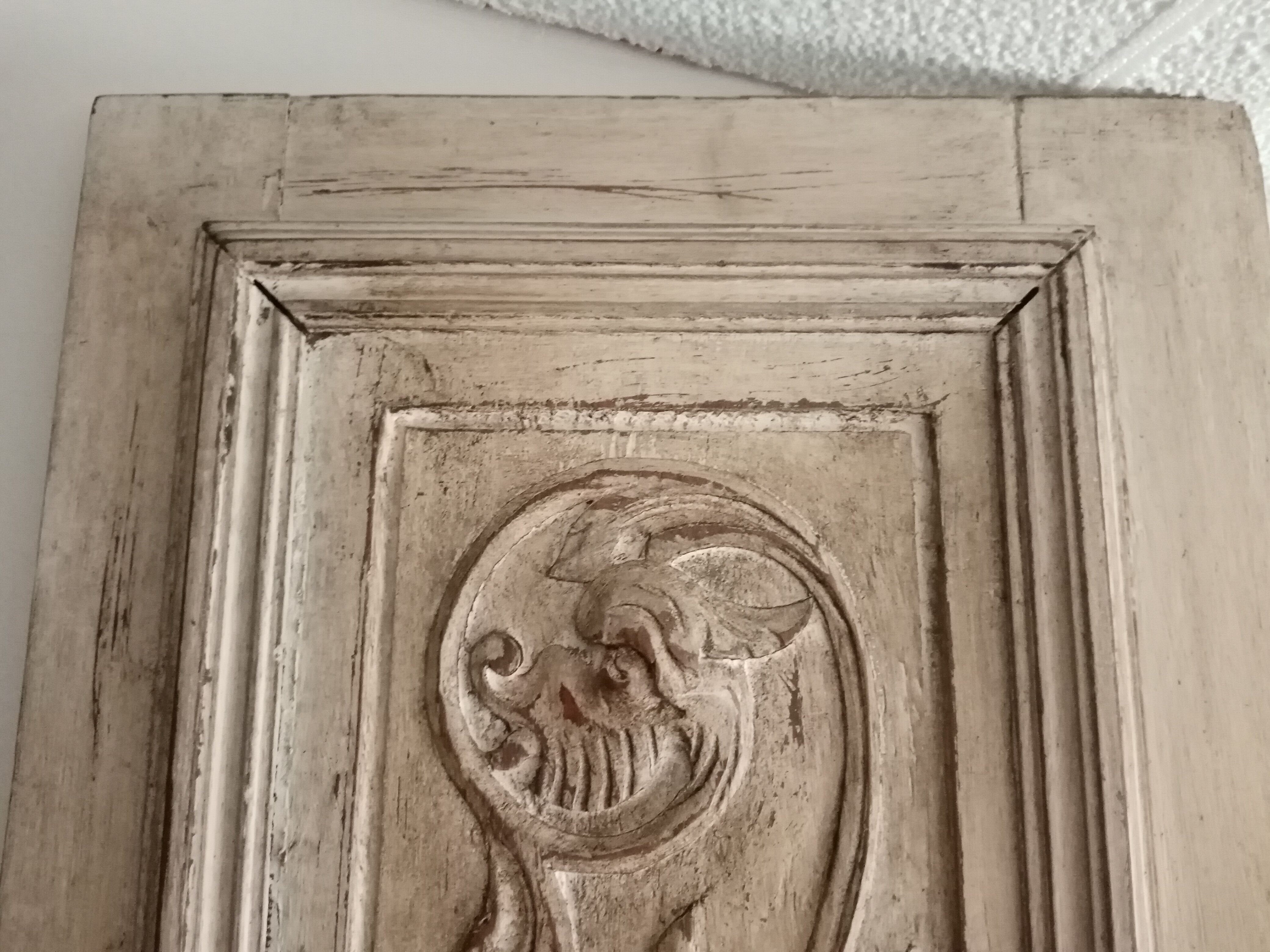 Old door patinated shabby chic