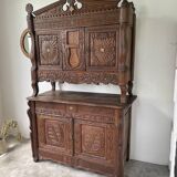 Meuble auvergnat brutaliste art populaire 1890