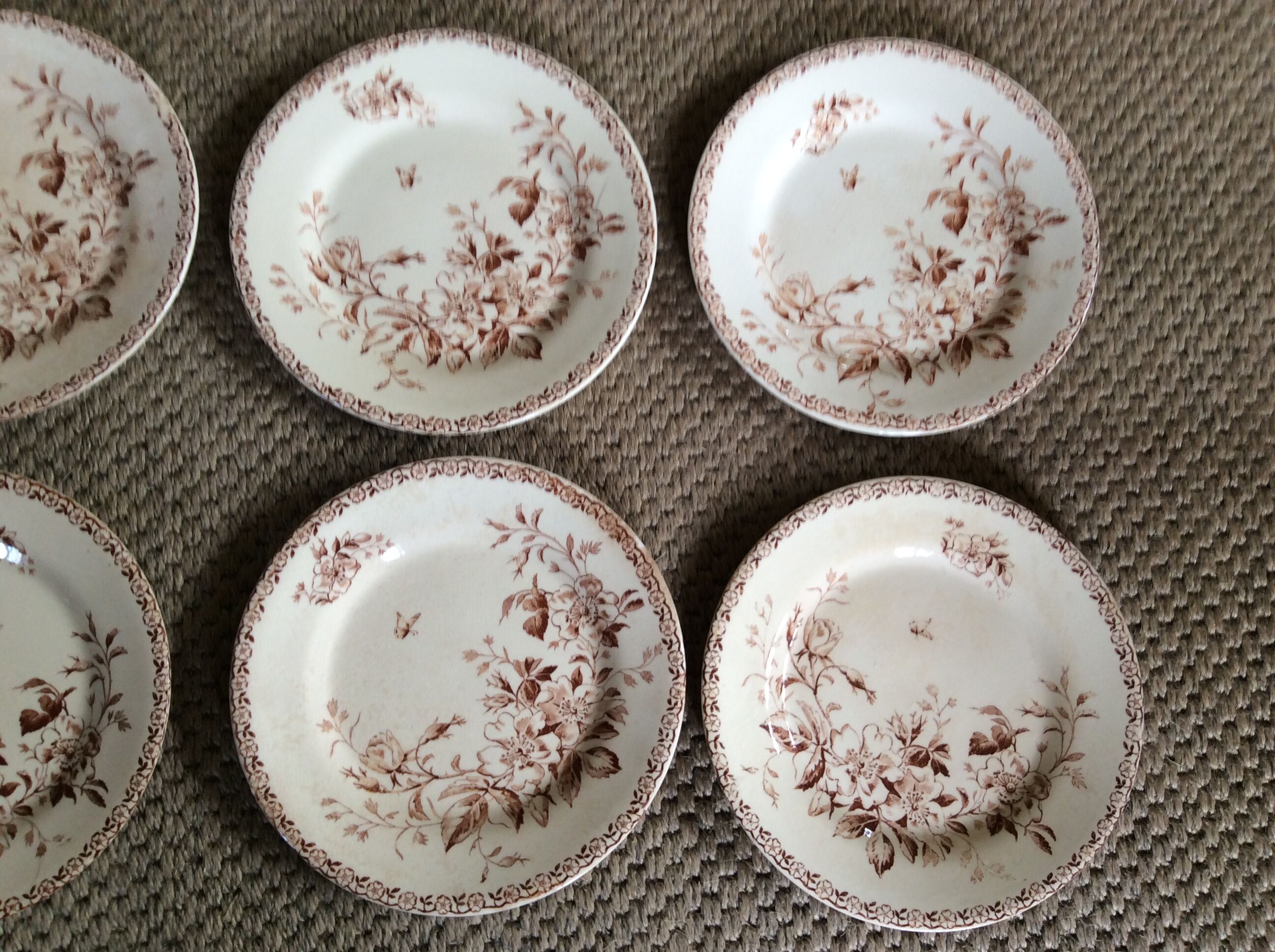 Series of 9 plates Iron Earth