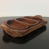 Teak aperitif service, vintage Scandinavian cups