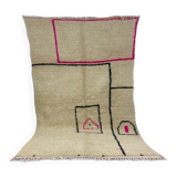 Handmade wool berber rug 290 x 184 cm