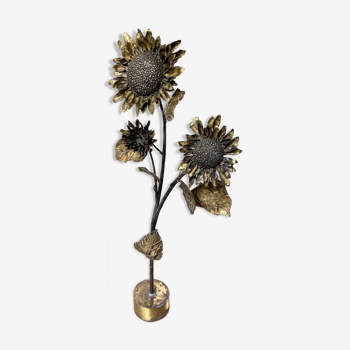 Brass Sunflower Parquet Lamp