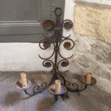 Paire appliques en fer forgé