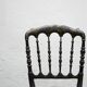Antique Napoleon III chair in wood and fabric