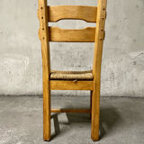 6 brutalist dining chairs