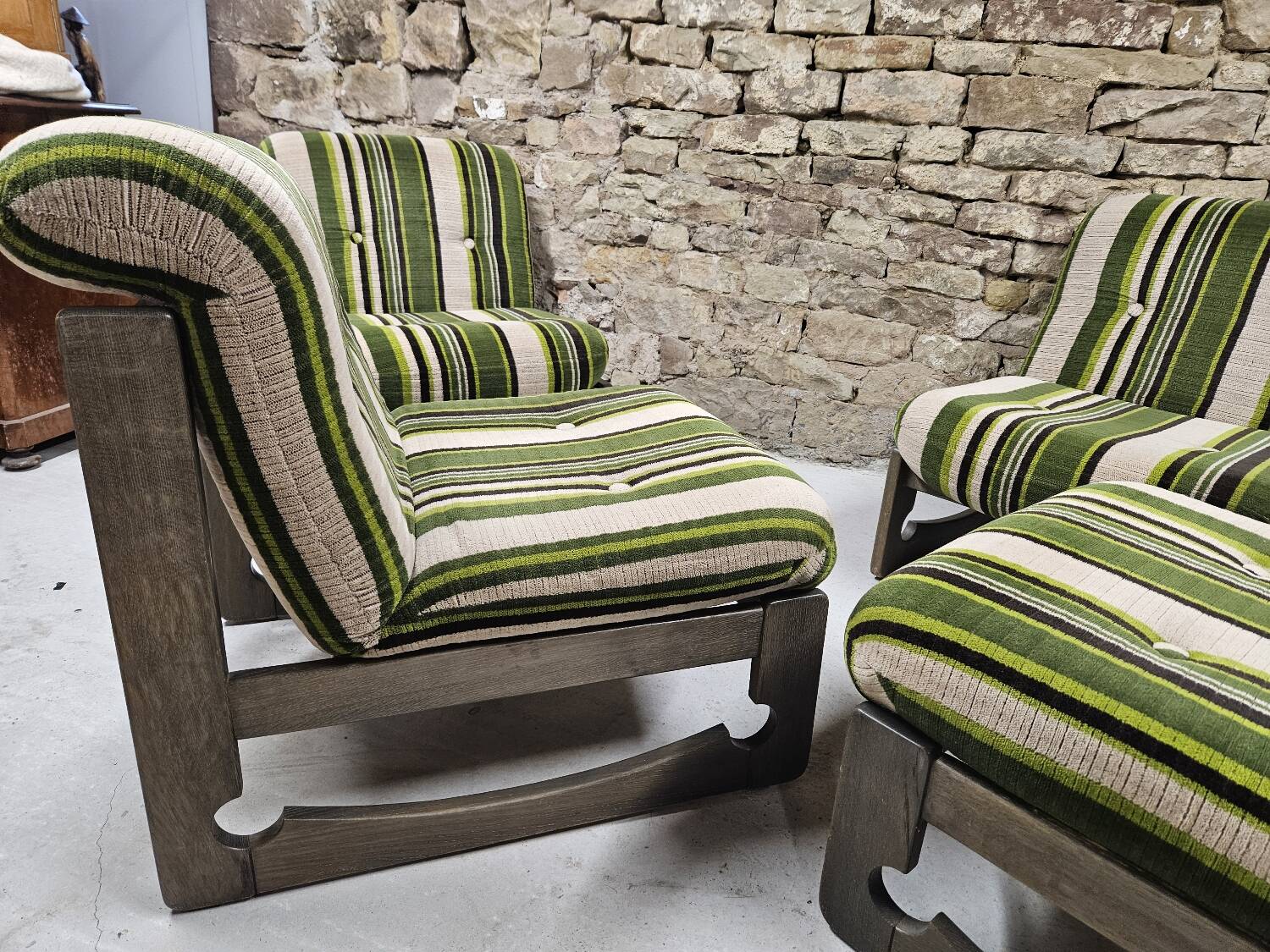 Set of 4 armchairs 1960/1970