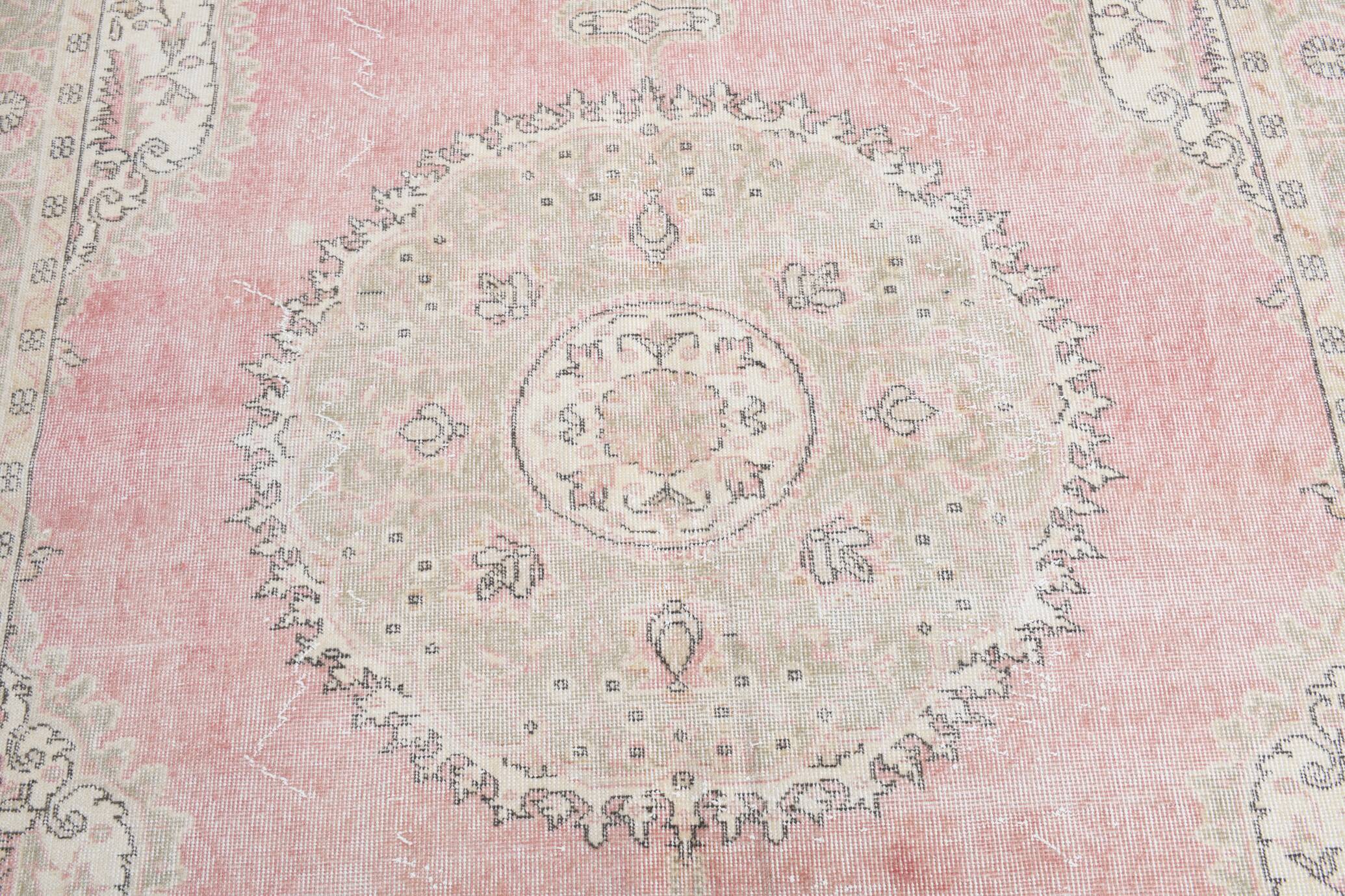 7x10 Shades Of Blush Pink Persian Rug,211x323Cm