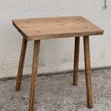 Brutalist table wood raw