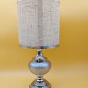 Lampe vintage en alu brossé années 70 aluminium