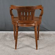 Small Office Armchair in Walnut, Louis XVI style – Late 19th century