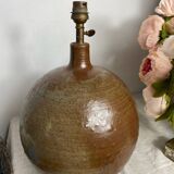 Glazed stoneware lamp base, telescopic socket