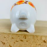 Poppy orange flowers 70's Arcopal opaline