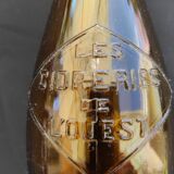 Rare glass bottle of 80 cl old cider les cidreries de l ouest