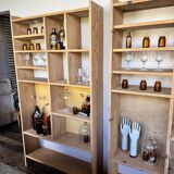 Raw wood shelf