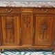 Art Deco walnut sideboard with marble top