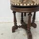 Napoleon III style piano stool in solid walnut, 20th century.