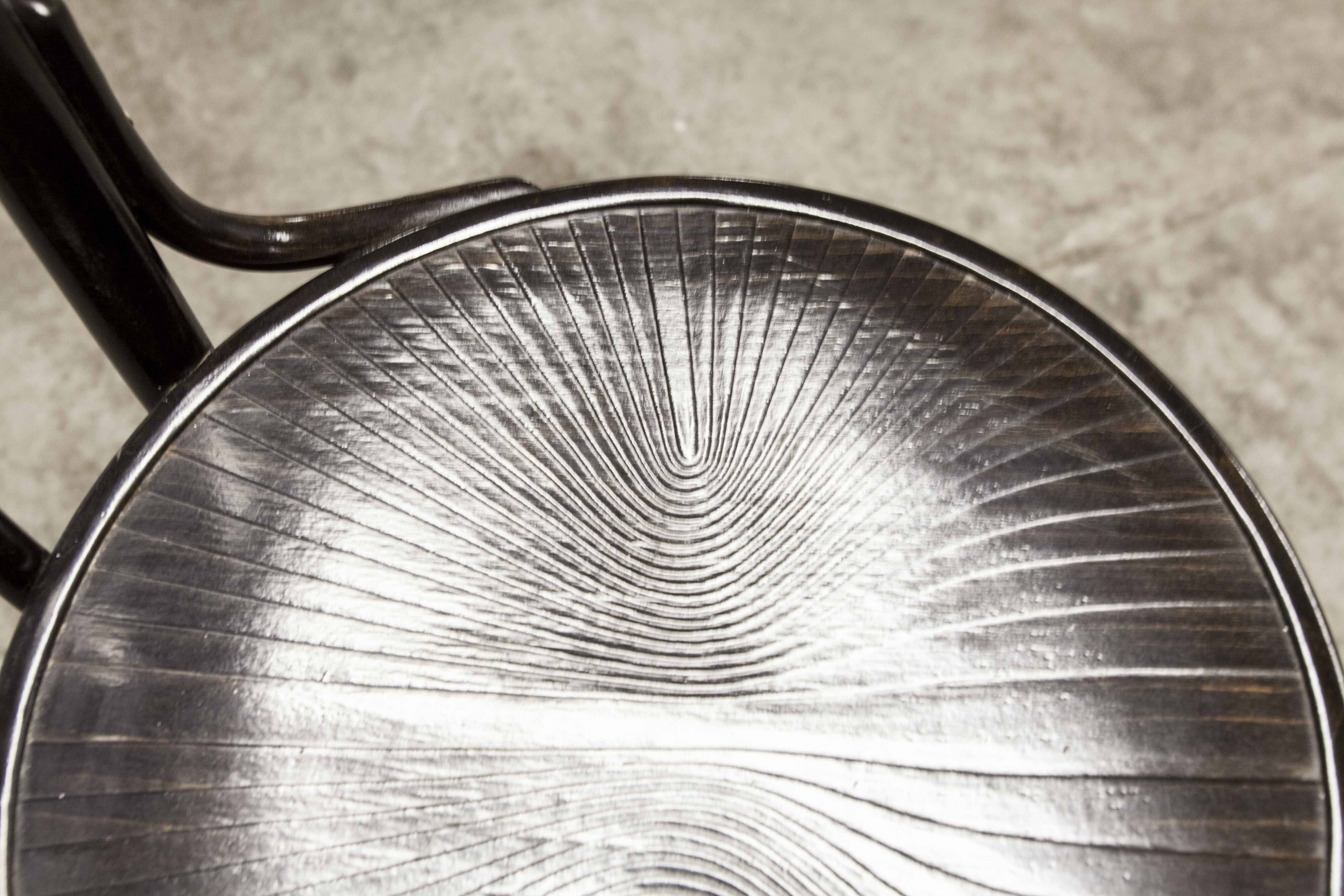 Baumann Bistro Chair ref 24 1990 curved wood