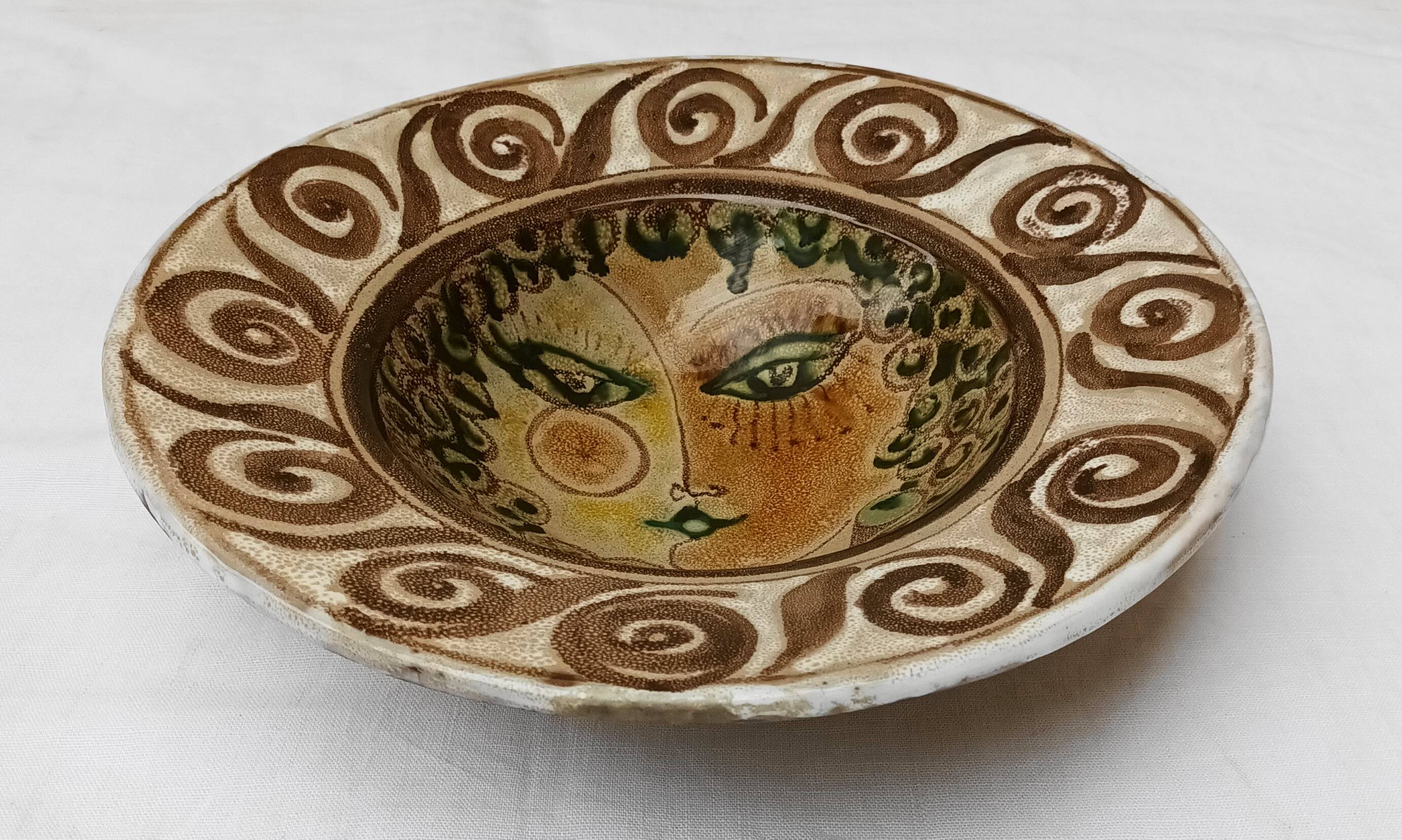 Decorative plate or dish by Elio Schiavon and Gunter Erhart, 1960s