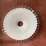 White Opaline crenellated lampshade