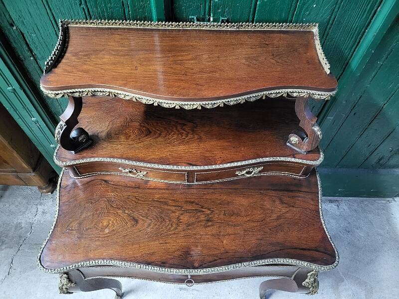 19th century rosewood stepped writing desk