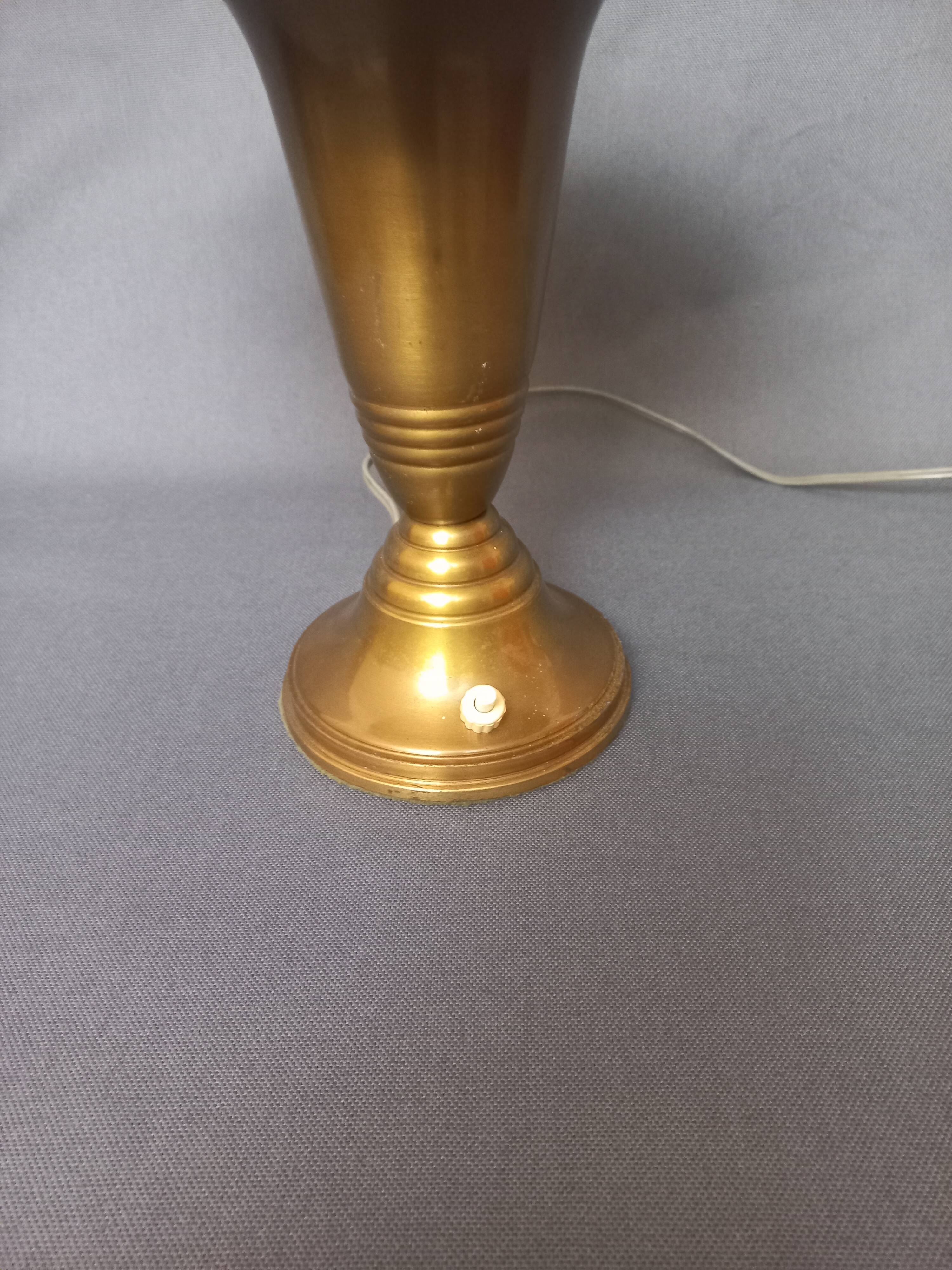 Art Deco brass lamp