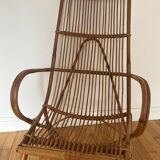 Vintage rattan armchair