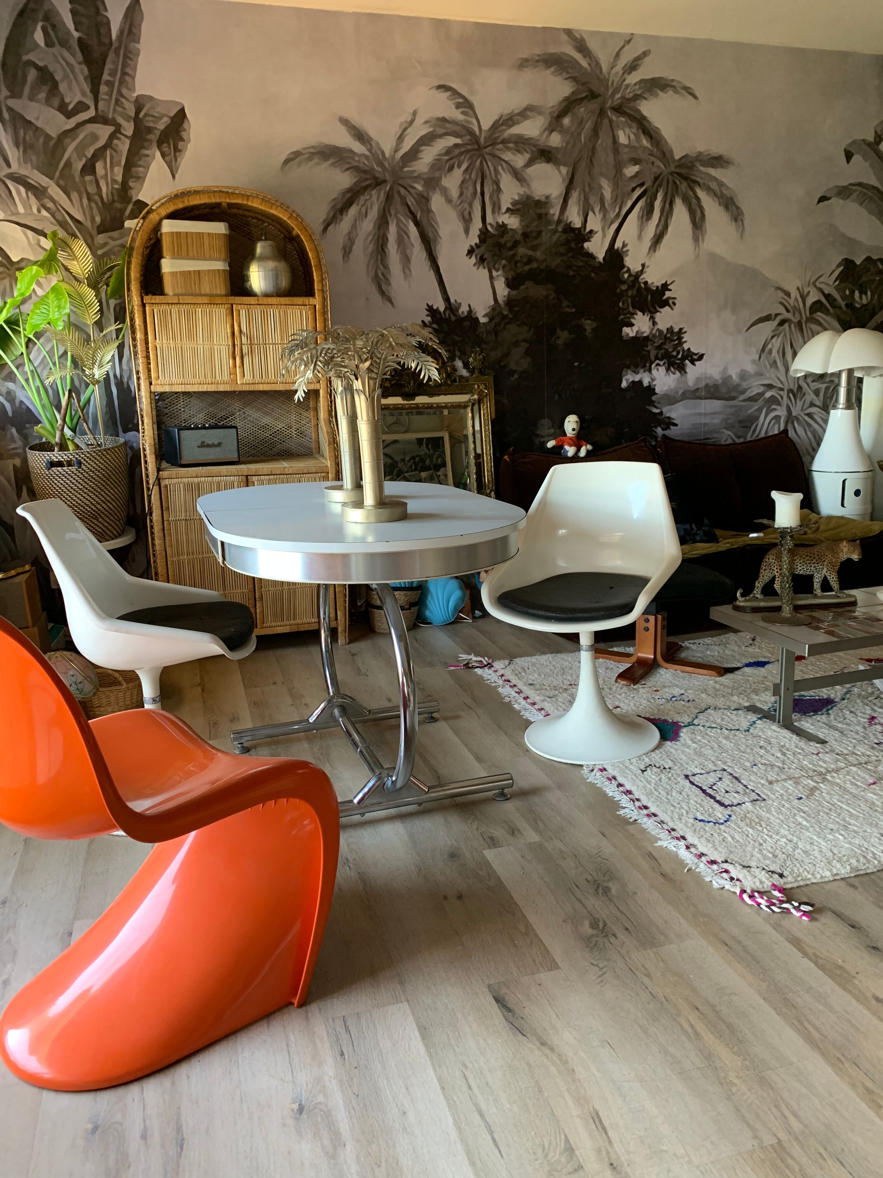 Formica table and chrome