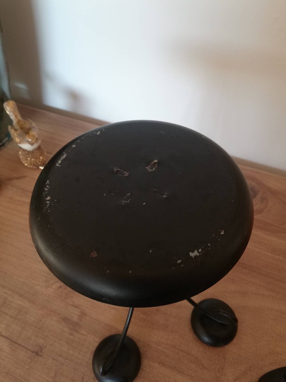 Swedish black candle holder with 9 branches