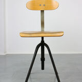 Vintage industial swivel chair 1950s