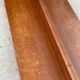 Scandinavian mirror with wooden shelf 80x65cm
