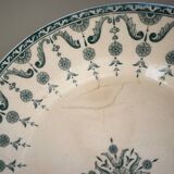 Set of 3 green Gien plates, Floretin model