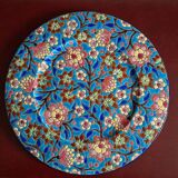 Plate in Longwy enamel 28.5 cm