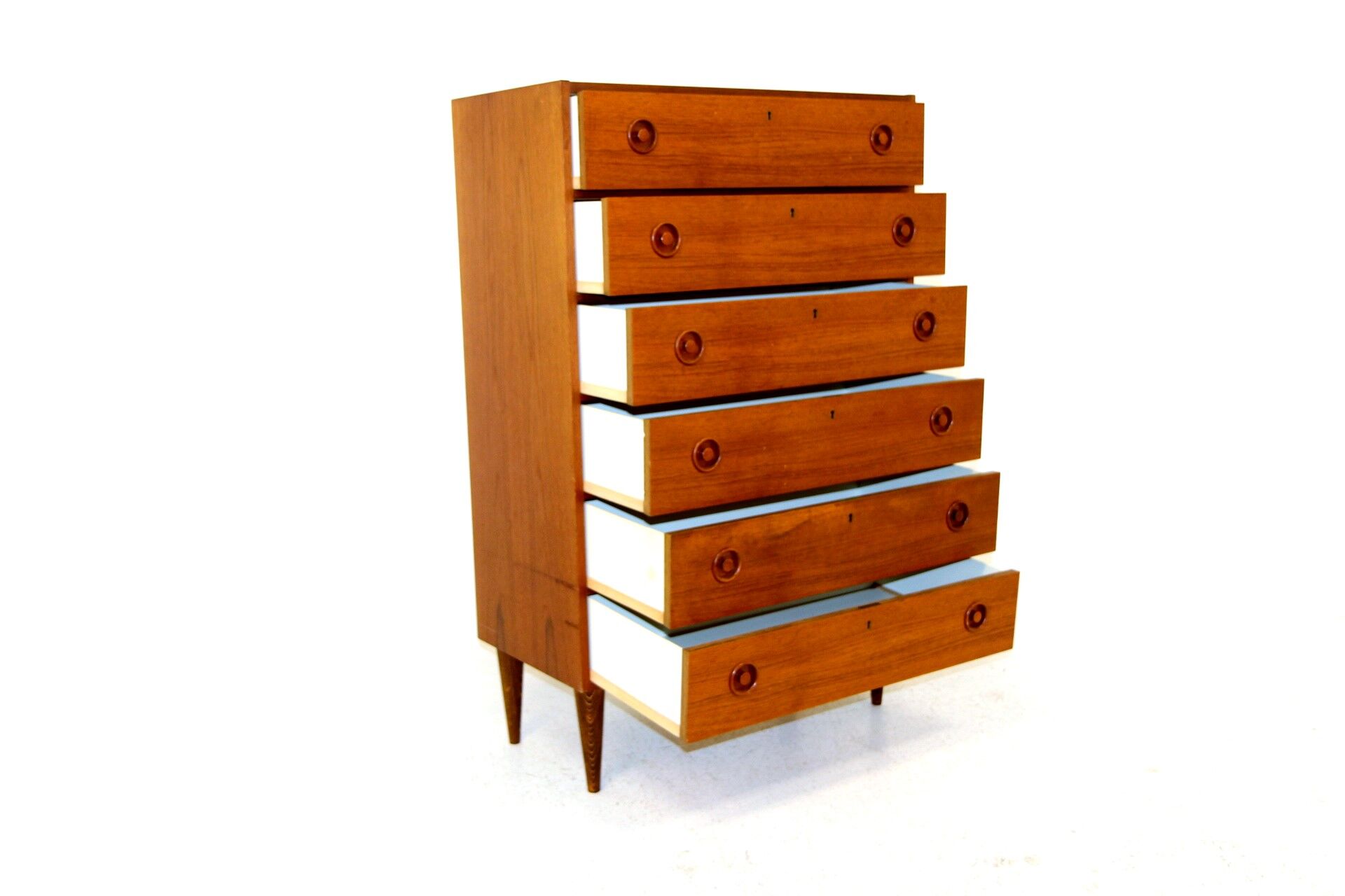Chest of drawers "Tallboy" in teak, Sweden, 1960
