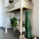 Patinated wooden work table